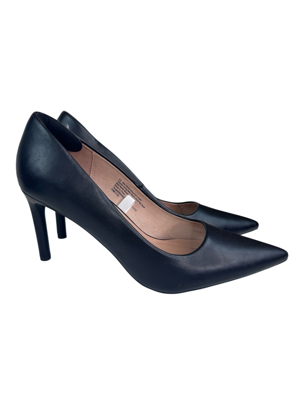 A New Day Black pointed toe pump heel size 8.5
